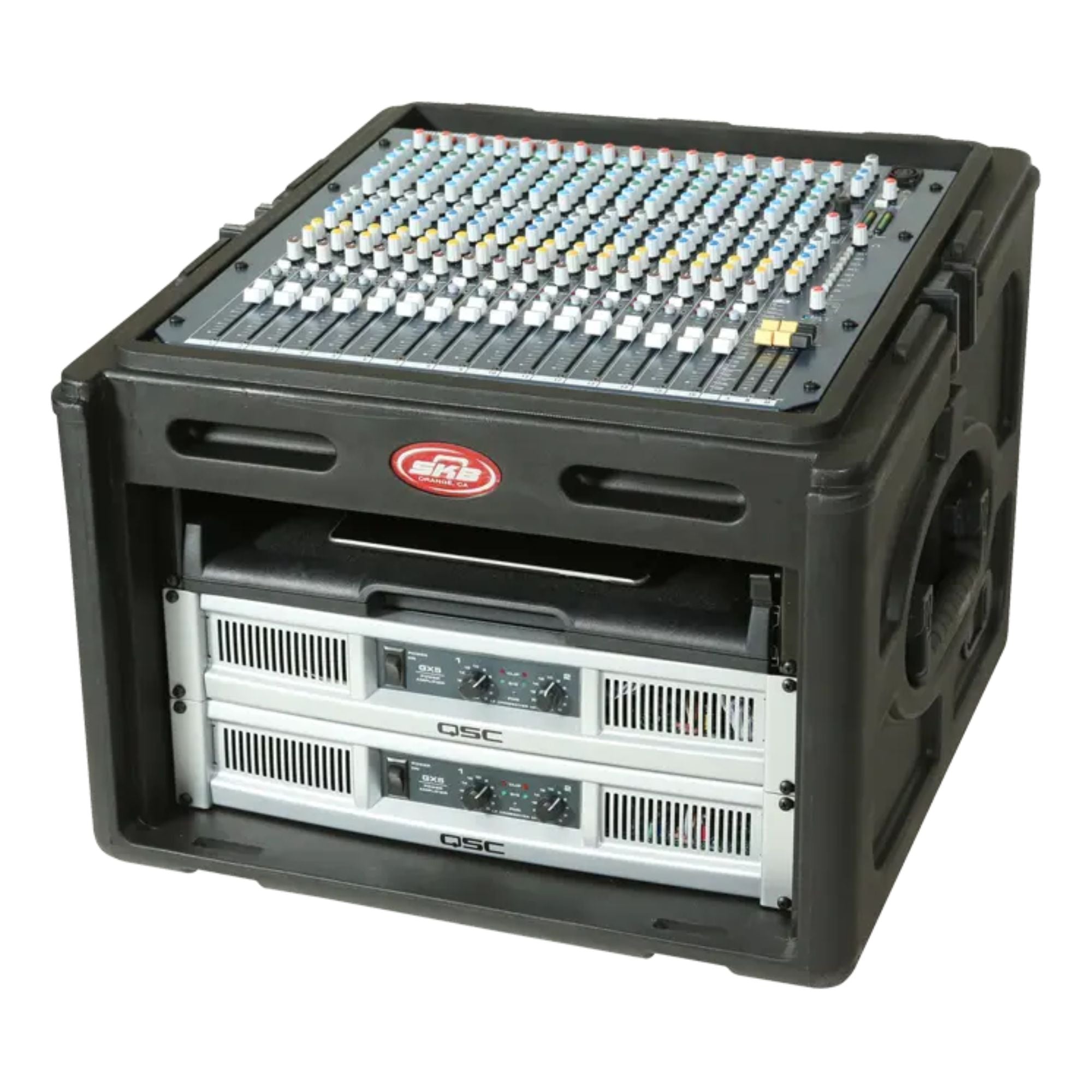 SKB Roto Rack/Mixer Console, 10U Slanted Rackmount on top, 6U Rackmount in Front - VMInnovations