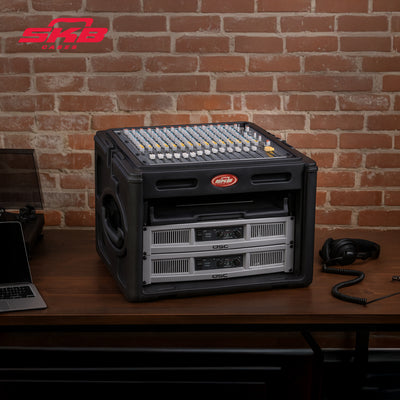 SKB Roto Rack/Mixer Console, 10U Slanted Rackmount on top, 6U Rackmount in Front - VMInnovations