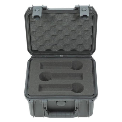 SKB Microphone Hard Case, Polypropylene Shell with 6-Slot Foam Interior, Black - VMInnovations