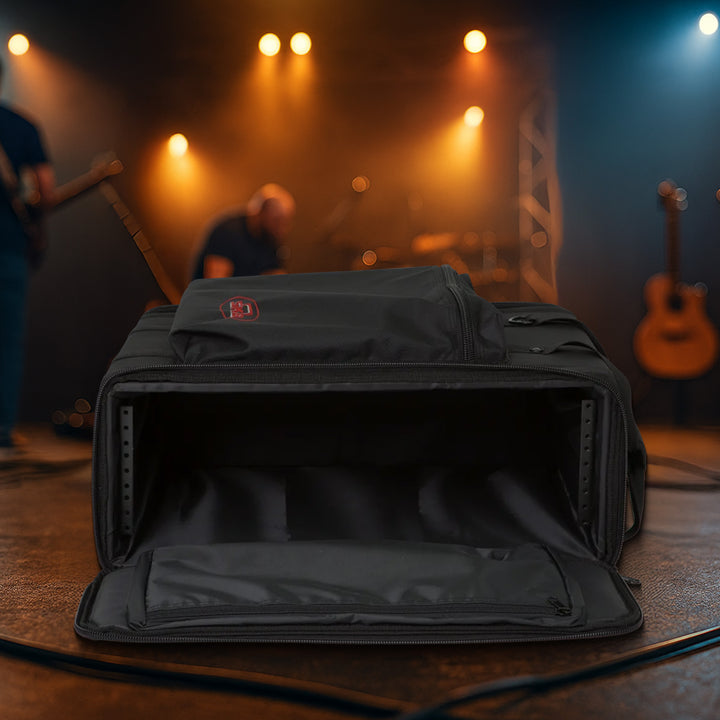 SKB Cases 3U Soft Rack Case for Wireless Microphone Systems with Steel Rails