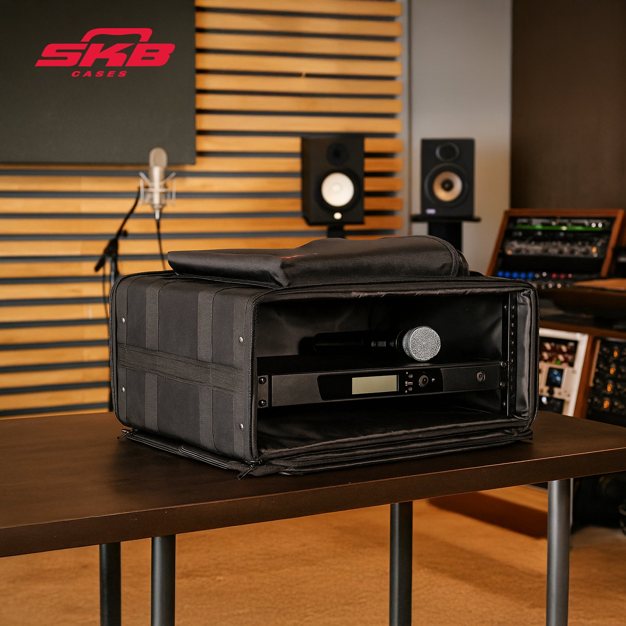 SKB Cases 4U Soft Rack Case for Wireless Microphone Systems with Steel Rails - VMInnovations