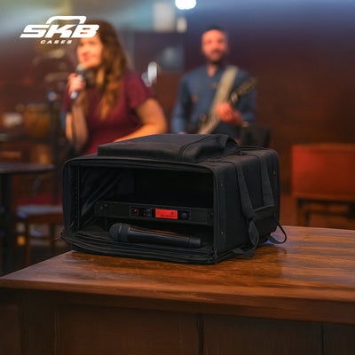 SKB Cases 4U Soft Rack Case for Wireless Microphone Systems with Steel Rails - VMInnovations