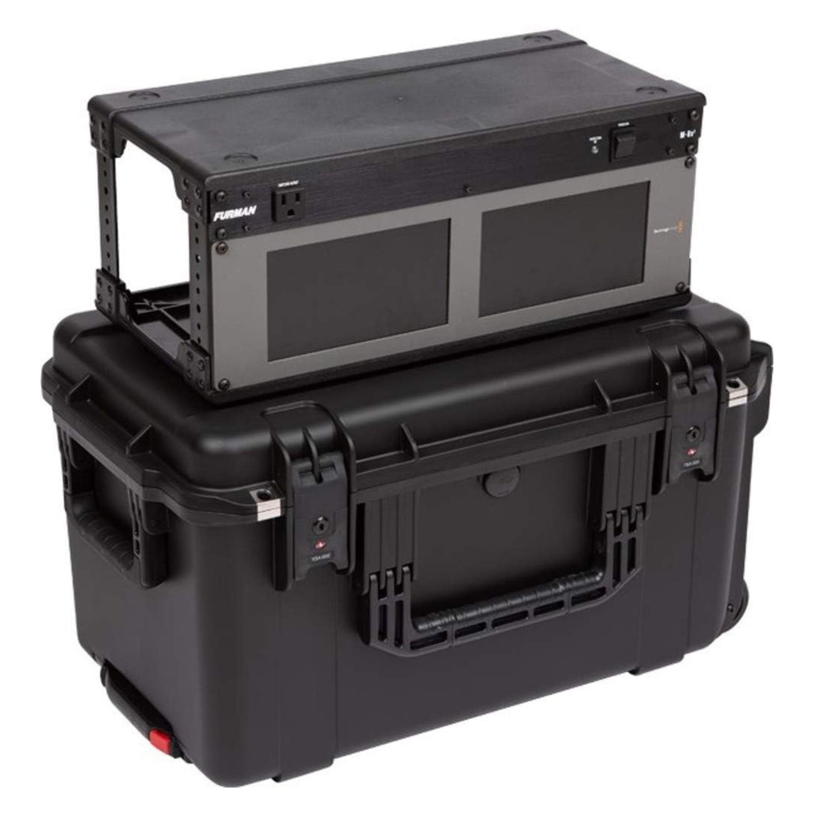 SKB iSeries 4U Shallow Fly Rack, Waterproof Polypropylene Hard Case, 9 Inch - VMInnovations