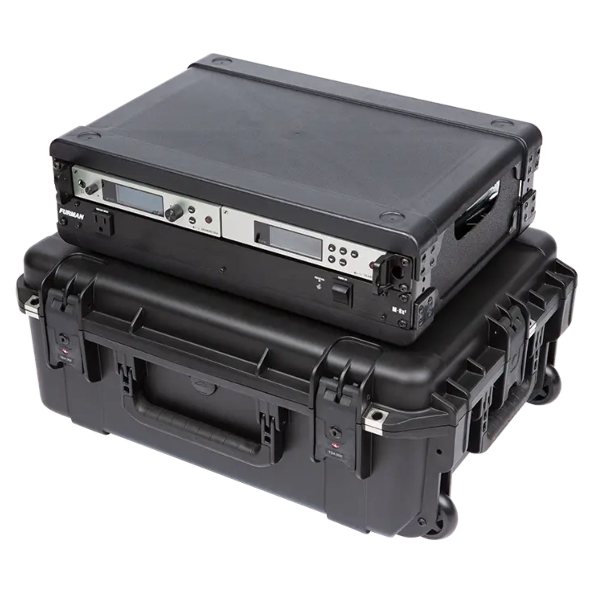 SKB 2U iSeries 13" Injection Molded Fly Rack with Built-In Wheels and Handle - VMInnovations