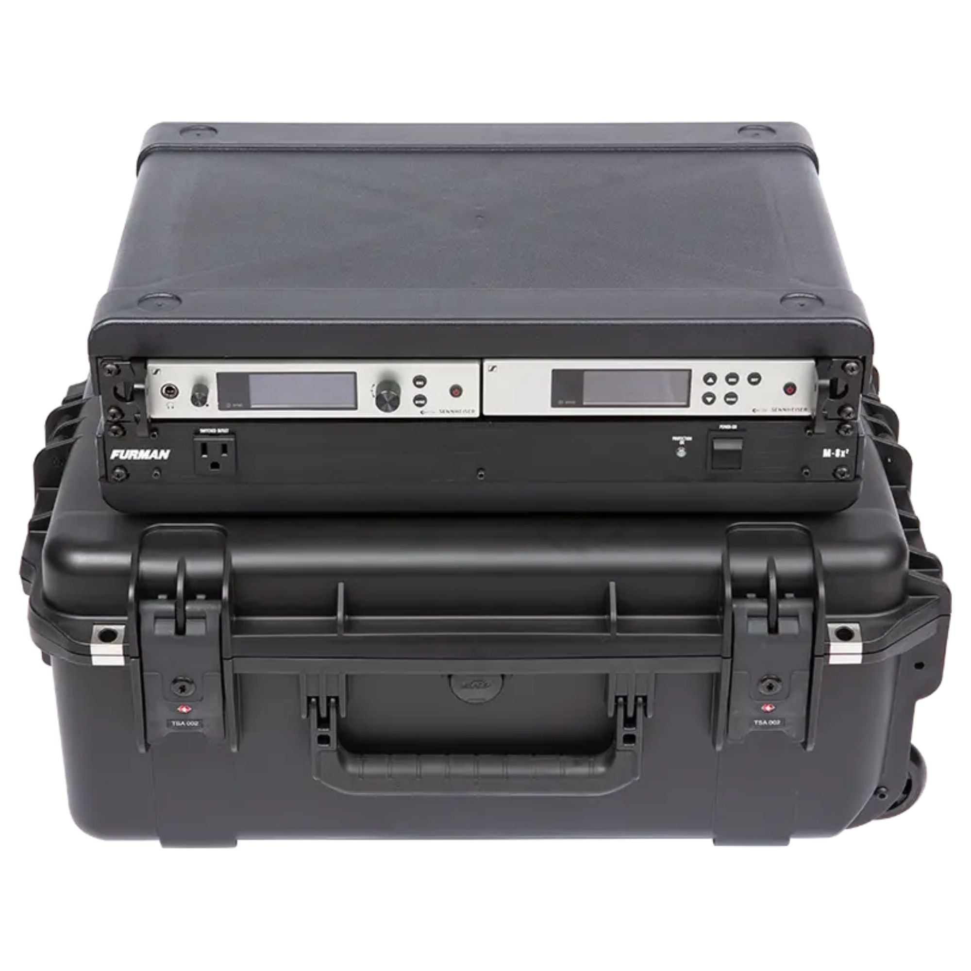 SKB 2U iSeries 13" Injection Molded Fly Rack with Built-In Wheels and Handle - VMInnovations