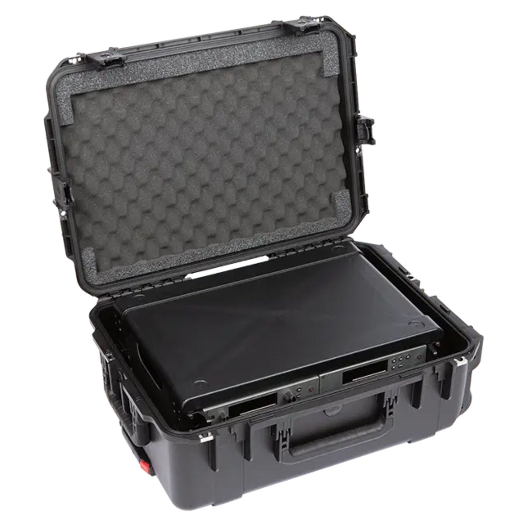 SKB 2U iSeries 13" Injection Molded Fly Rack with Built-In Wheels and Handle