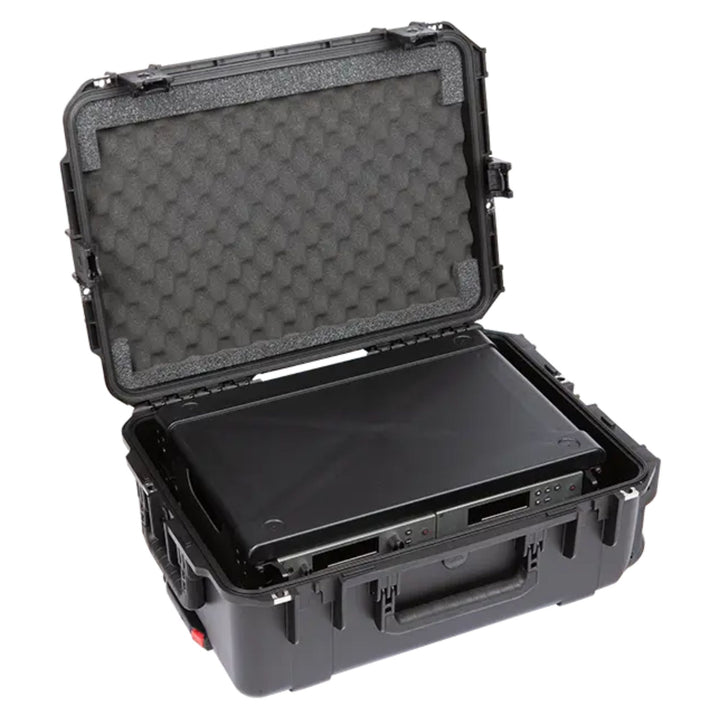 SKB 2U iSeries 13" Injection Molded Fly Rack with Built-In Wheels and Handle
