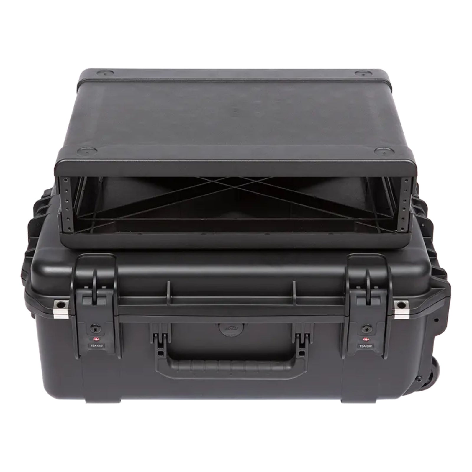 SKB 2U iSeries 13" Injection Molded Fly Rack with Built-In Wheels and Handle - VMInnovations