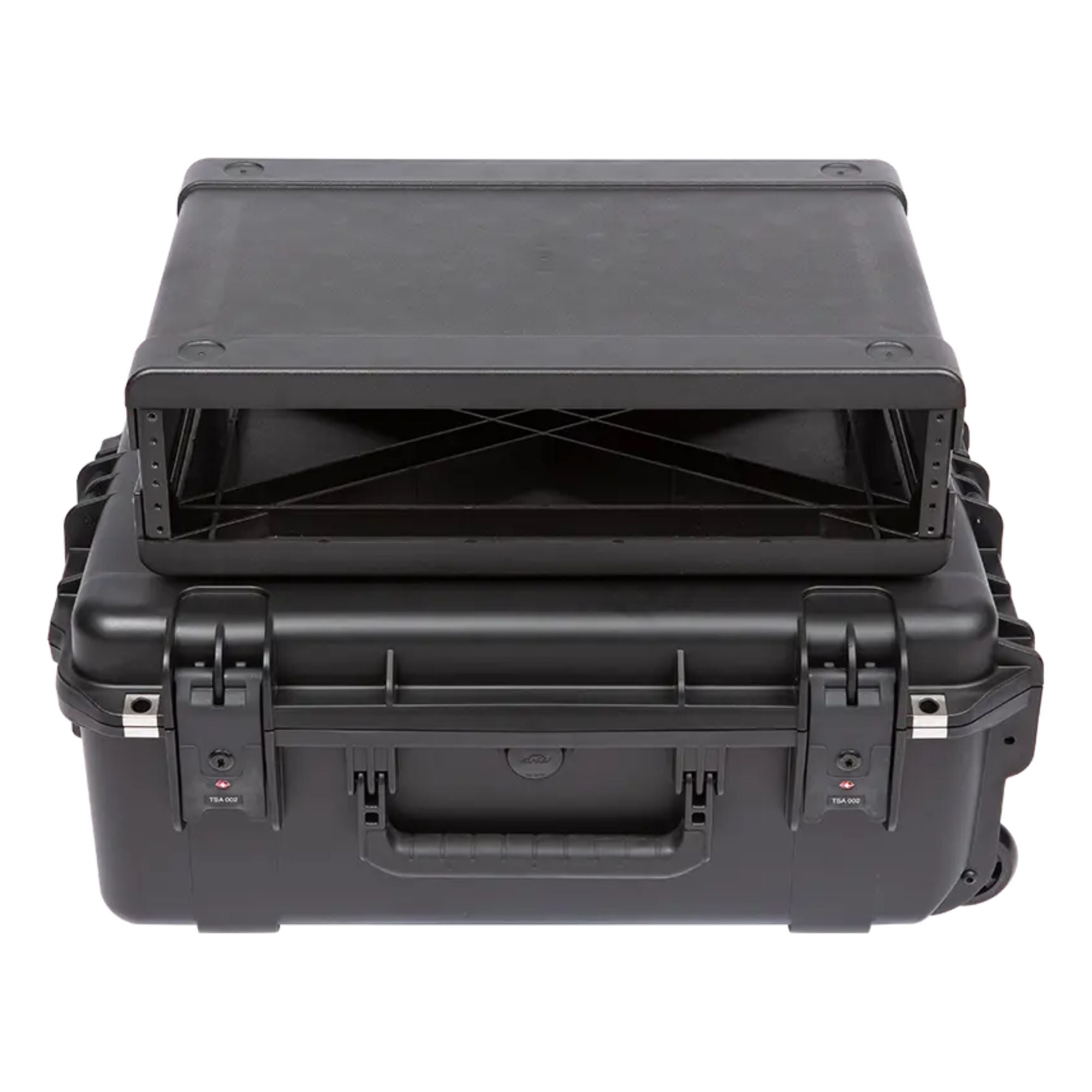 SKB 2U iSeries 13" Injection Molded Fly Rack with Built-In Wheels and Handle - VMInnovations