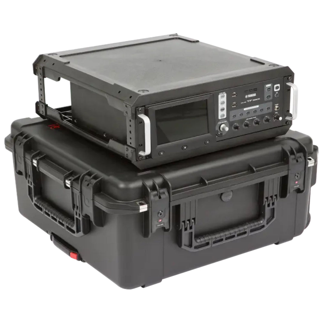 SKB iSeries 3U Fly Rack, Waterproof Polypropylene Hard Case for Storage, 20 Inch