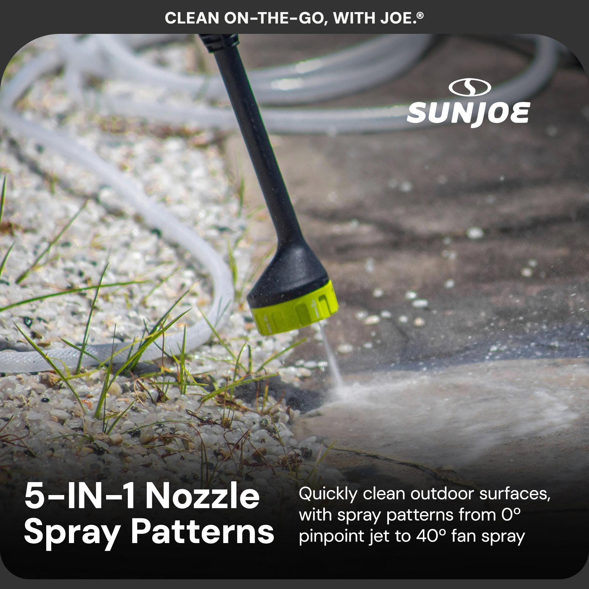 Sun Joe 24V Cordless Power Cleaner Portable Pressure Washer Nozzle (Open Box)