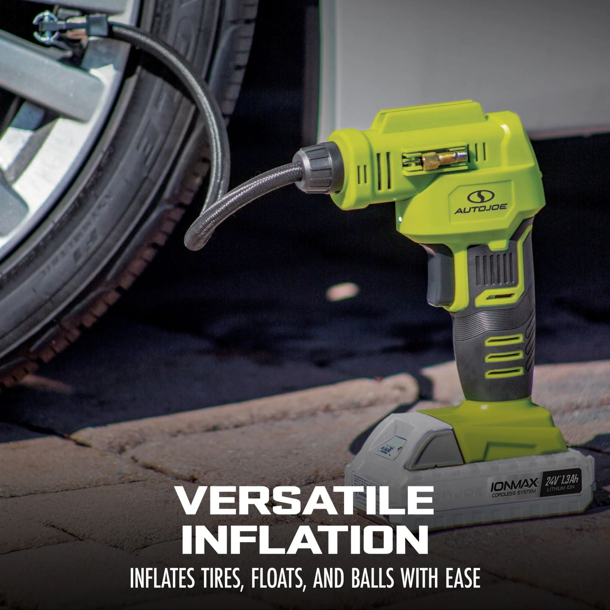Auto Joe Portable Air Compressor Cordless Tire Inflate Pump/Bag (Open Box) - VMInnovations