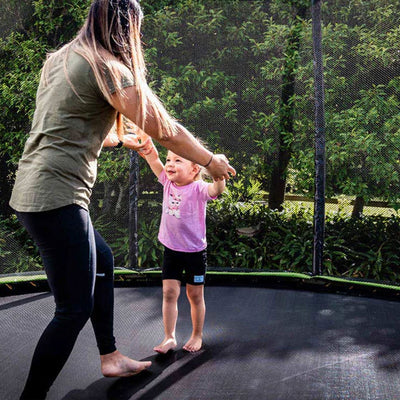 JumpFlex HERO 10' Trampoline Outdoor Activity Set with SMARTSHADE Canopy Cover - VMInnovations
