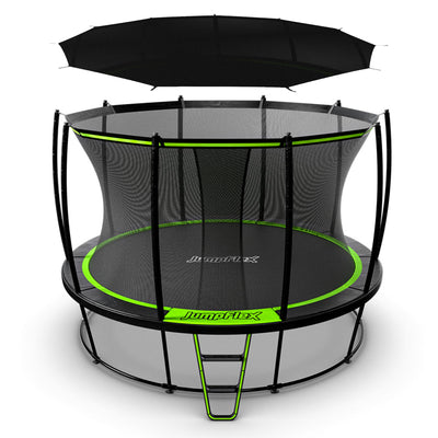 JumpFlex HERO 12' Trampoline Outdoor Activity Set with SMARTSHADE Canopy Cover