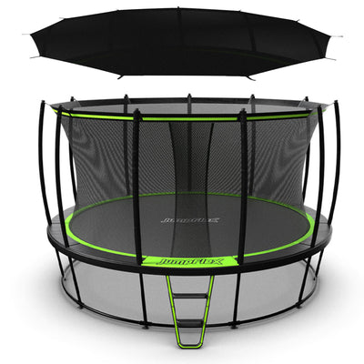 JumpFlex HERO 14' Trampoline Outdoor Activity Set with SMARTSHADE Canopy Cover - VMInnovations
