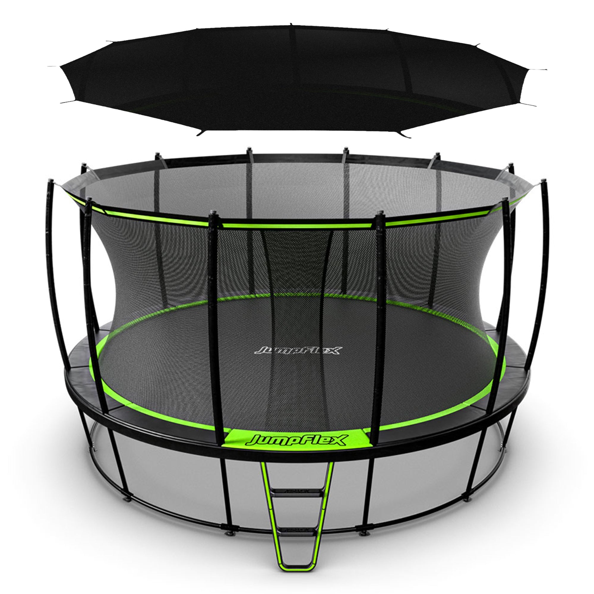 JumpFlex HERO 15' Trampoline Outdoor Activity Set with SMARTSHADE