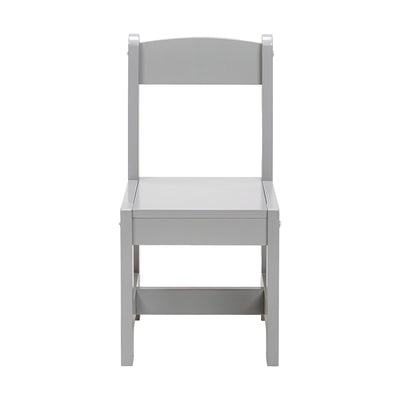 PJ Wood Children's Table and 2 Chairs Set for Kids Ages 1-5 Years Old (Open Box)