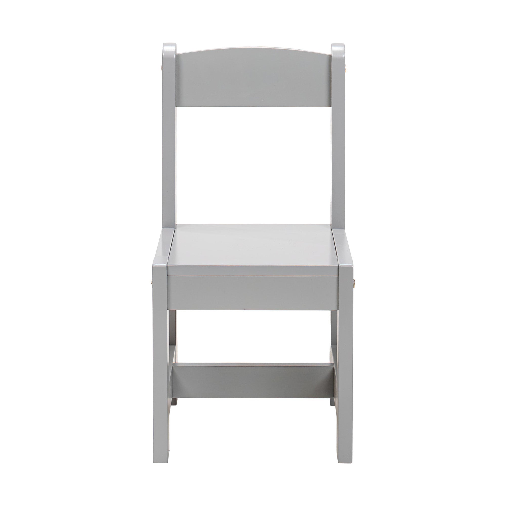 PJ Wood Children's Table and 2 Chairs Set for Kids Ages 1-5 Years Old (Open Box)
