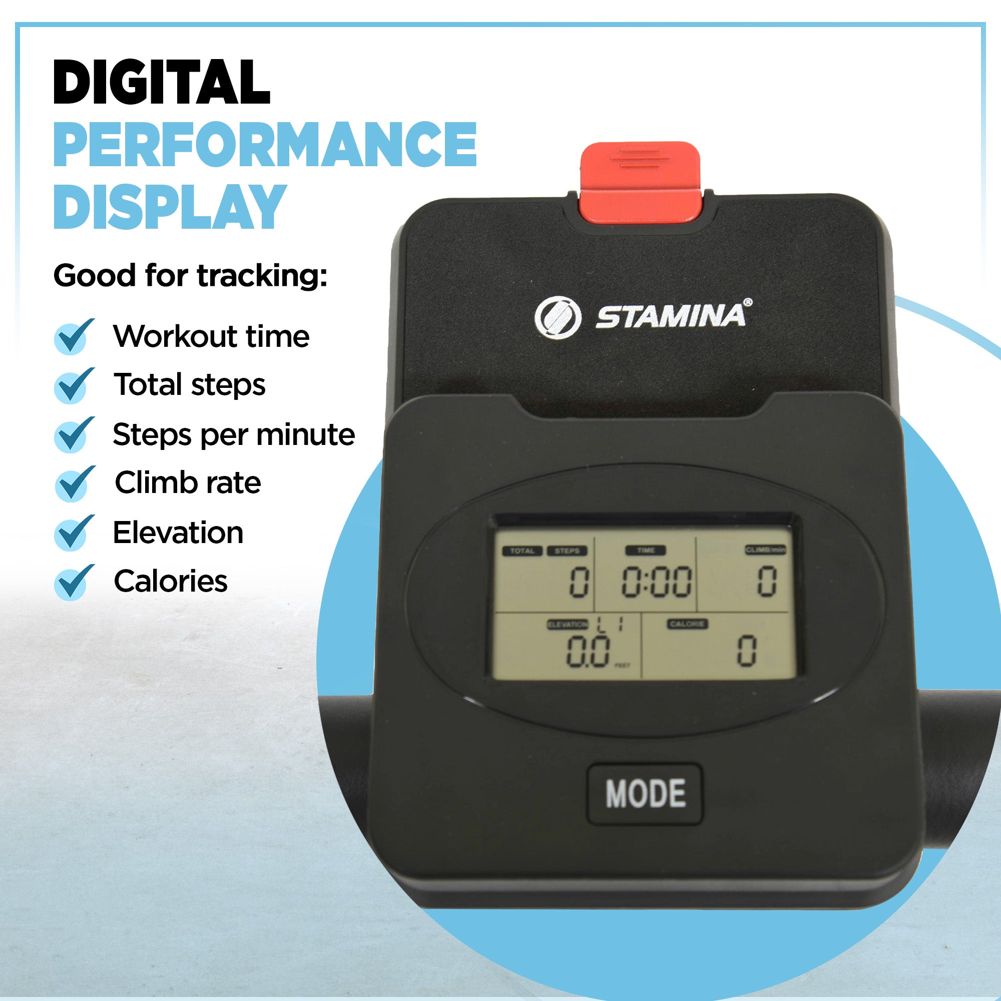 Stamina Stair Climber, Compact Exercise Stepper Machine for Home Workout - VMInnovations