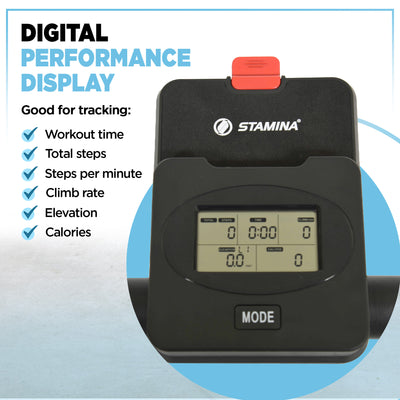 Stamina Stair Climber, Compact Exercise Stepper Machine for Home Workout - VMInnovations