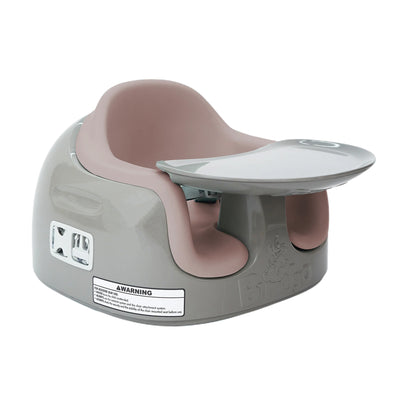 Bumbo Toddler 3-in-1 Booster High Chair and Tray, Breige/Sonoran Rose, 2 Pack