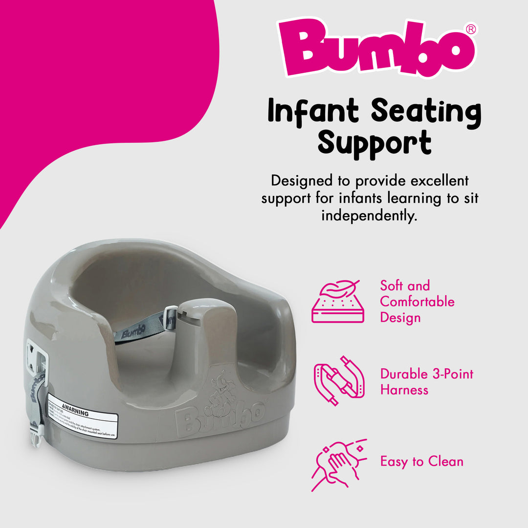 Bumbo Toddler Multi Seat 3-in-1 Booster High Chair and Tray, Beige & Agave, 2 Pack