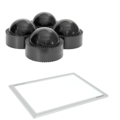 Artograph Featherweight 17x12" Dimmable Slim Lightpad + PadPucks Stackable Stand