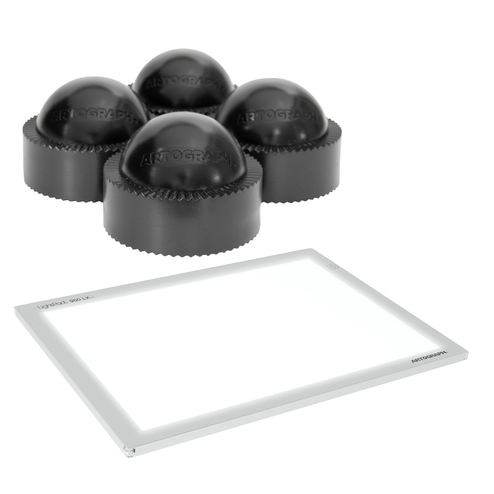 Artograph Featherweight 24x17" Dimmable Slim Lightpad + PadPucks Stackable Stand