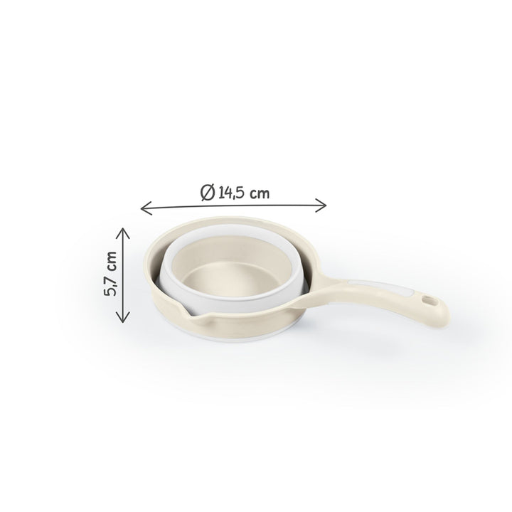DOLU Foldable Bath Ladle for Compact Toddler Wash Tub, Ages 6+ Months, Beige