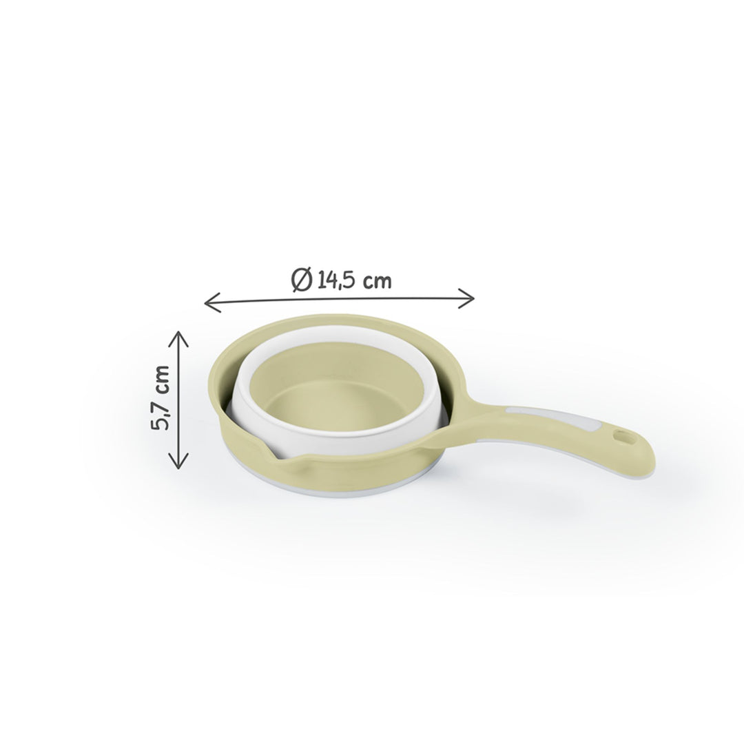 DOLU Foldable Bath Ladle for Compact Toddler Wash Tub, Ages 6+ Months, Eco Green