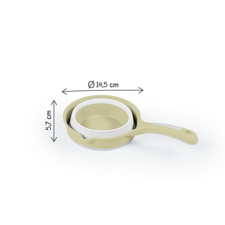 DOLU Foldable Bath Ladle for Compact Toddler Wash Tub, Ages 6+ Months, Eco Green
