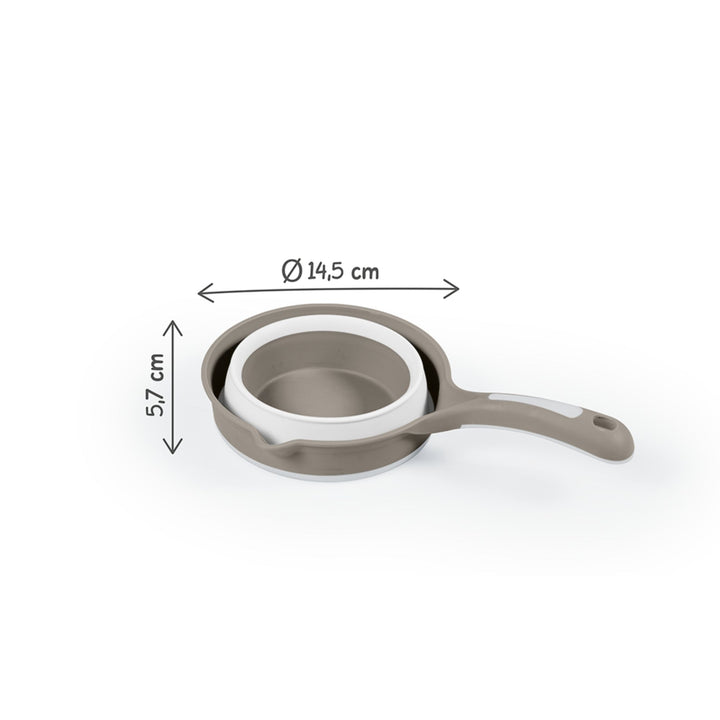 DOLU Foldable Bath Ladle for Compact Toddler Wash Tub, Ages 6+ Months, Grey