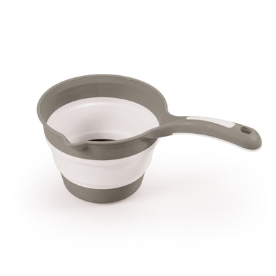 DOLU NUVE Foldable Bath Ladle for Compact Toddler Wash Tub, Ages 6+ Months, Grey - VMInnovations