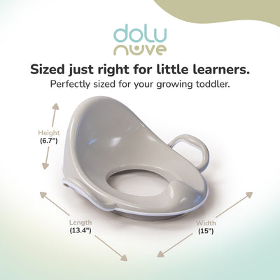 Dolu Nuve Toddler Toilet Training Seat Insert with High-Arched Backrest, Beige - VMInnovations