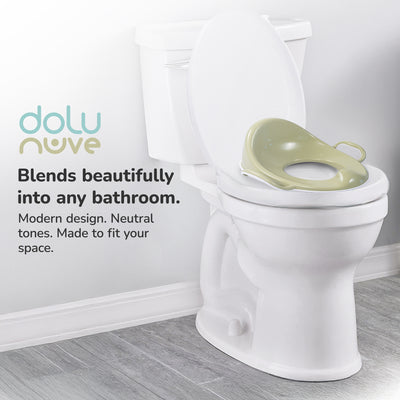 Dolu Nuve Toddler Toilet Training Seat Insert with High-Arched Backrest, Green - VMInnovations