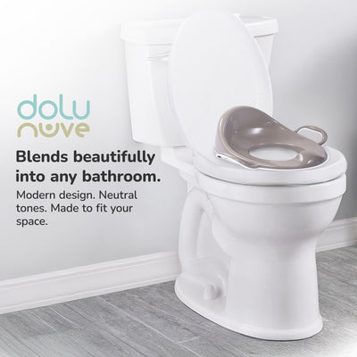 Dolu Nuve Toddler Toilet Training Seat Insert with High-Arched Backrest, Grey - VMInnovations