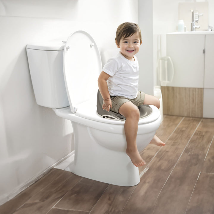 Dolu Nuve Toddler Toilet Training Seat Insert with High-Arched Backrest, Grey