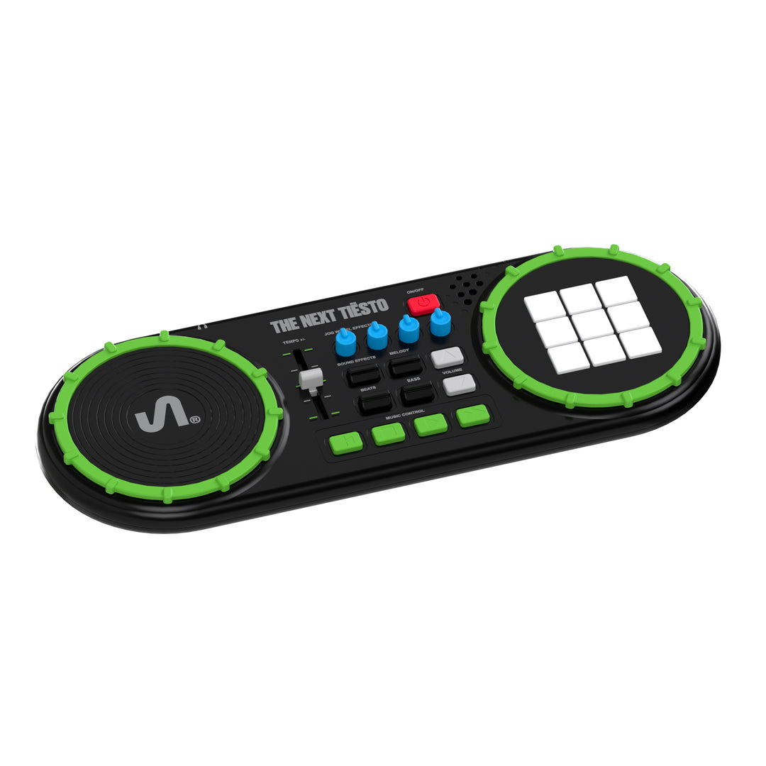 The Next Beat by Tiesto First DJ Mixer for Kids w/Jog Wheel, Effects, & LED Pads