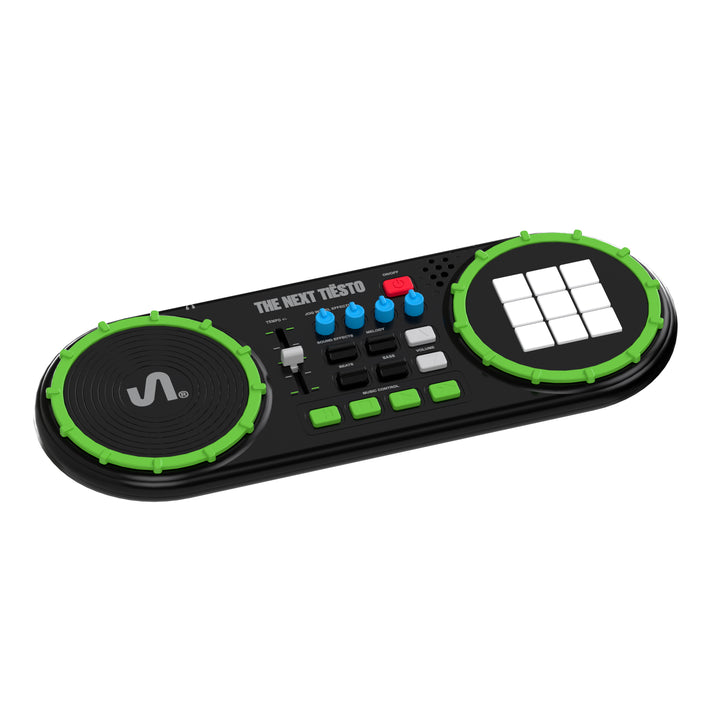The Next Beat by Tiesto First DJ Mixer for Kids w/Jog Wheel, Effects, & LED Pads
