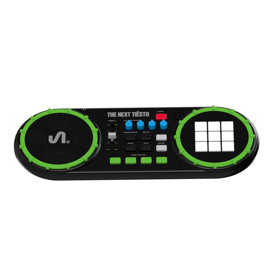 The Next Beat by Tiesto First DJ Mixer for Kids w/Jog Wheel, Effects, & LED Pads