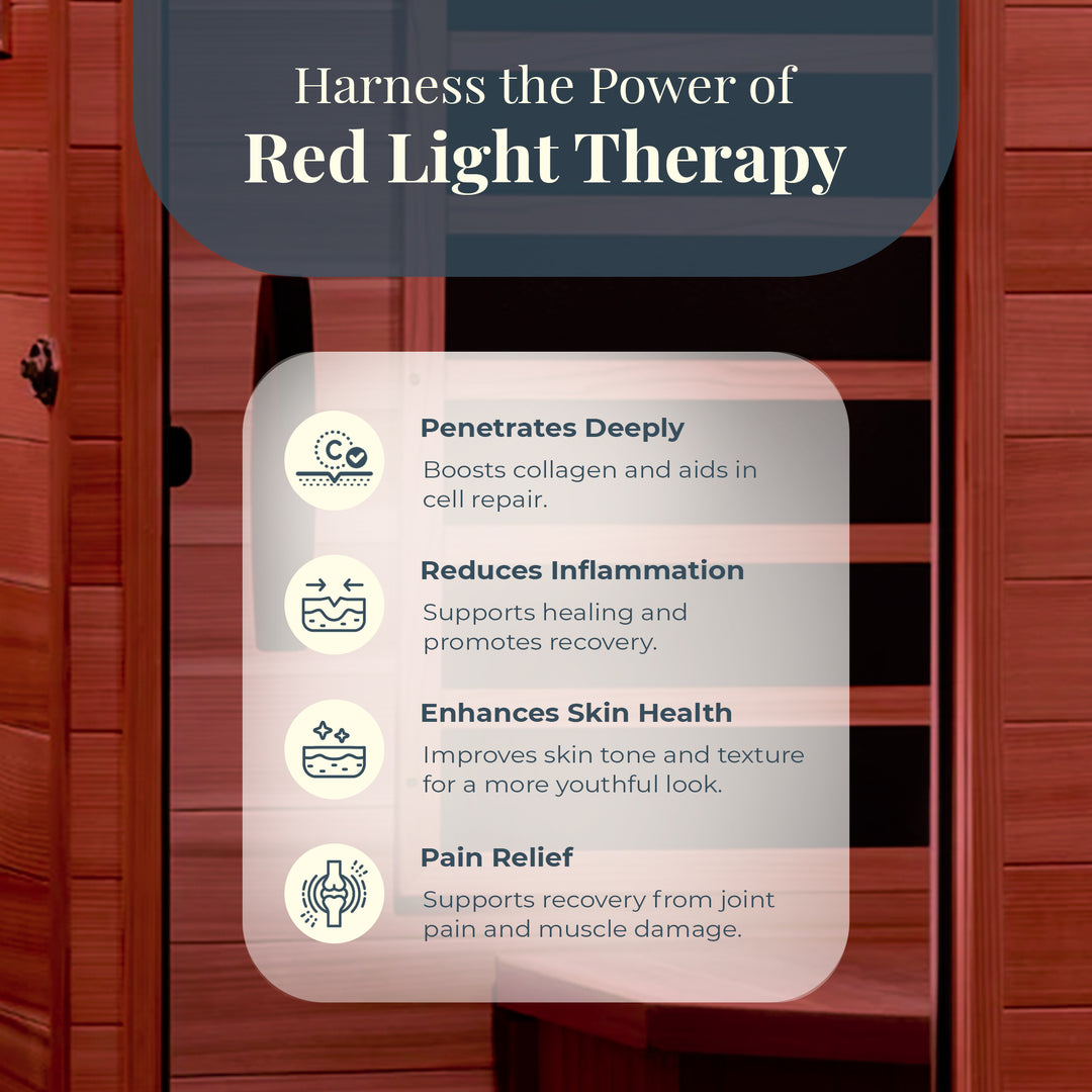 Dynamic Saunas Elite 1 Person Compact Ultra Low EMF FAR Infrared Home Sauna - VMInnovations