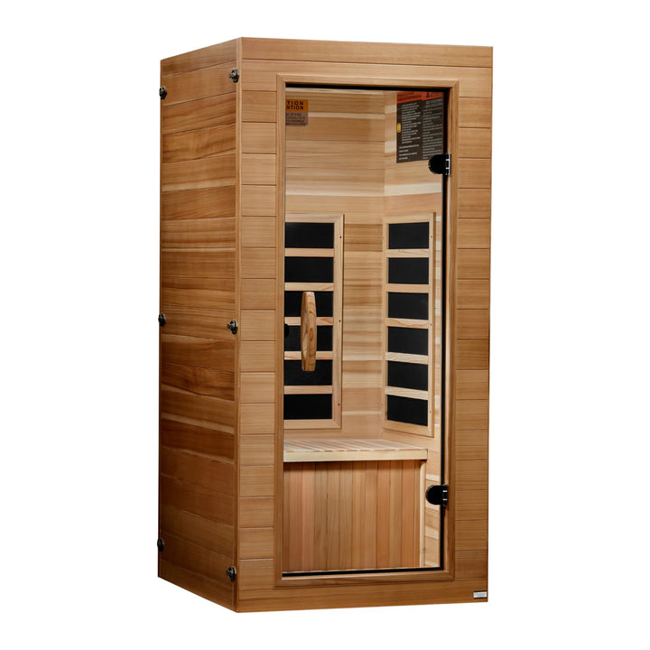 Dynamic Saunas Elite 1 Person Compact Ultra Low EMF FAR Infrared Home Sauna