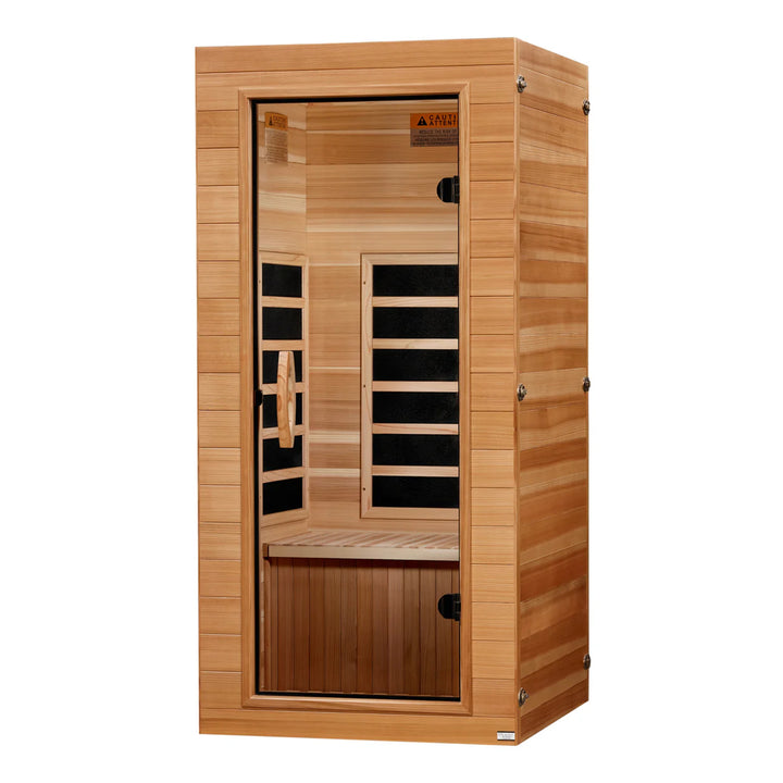 Dynamic Saunas Elite 1 Person Compact Ultra Low EMF FAR Infrared Home Sauna
