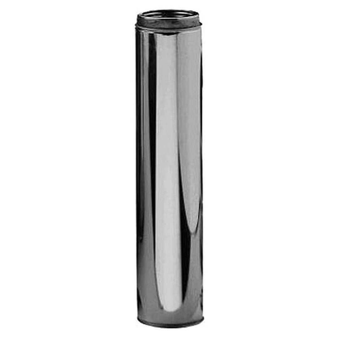 Selkirk 6" SureTemp Chimney Pipe 48" Length Double Wall Stainless Silver, 206148