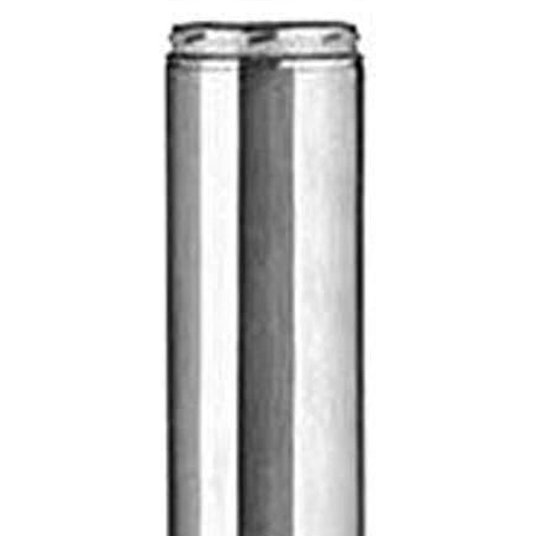 Selkirk 8" SureTemp Chimney Pipe 48" Length Double Wall Stainless Silver, 208148 - VMInnovations