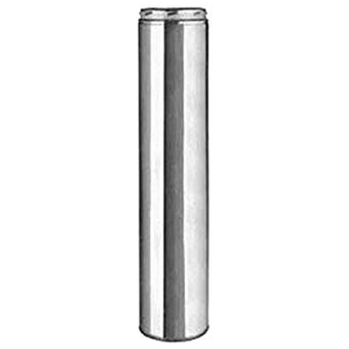 Selkirk 8" SureTemp Chimney Pipe 48" Double Wall Stainless Silver (Open Box) - VMInnovations