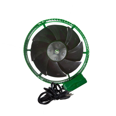 Active Air ACFB8 8 Inch Hydroponics Inline Duct Booster Fan 471 CFM, Green - VMInnovations