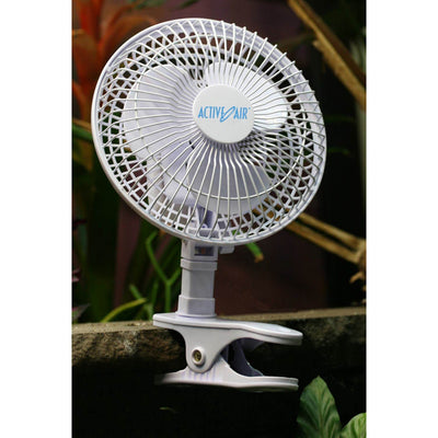 Active Air ACFC6 6 Inch 2-Speed Clip-On Desk and Kitchen Hydroponics Grow Fan - VMInnovations