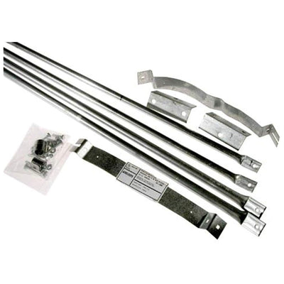 Selkirk 8" SureTemp Chimney Roof Brace Kit Steel Mounting Support Silver, 208440 - VMInnovations