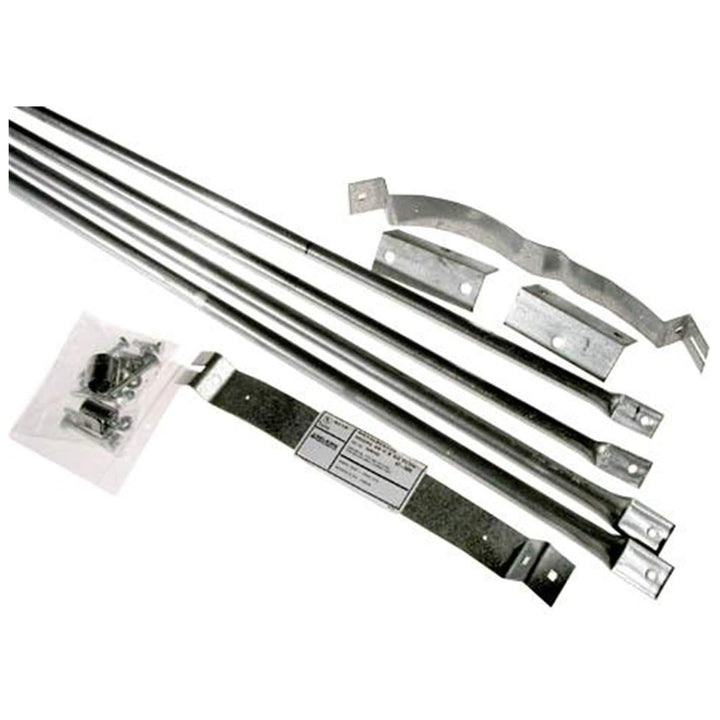Selkirk 8" SureTemp Chimney Roof Brace Kit Steel Mounting Support Silver, 208440
